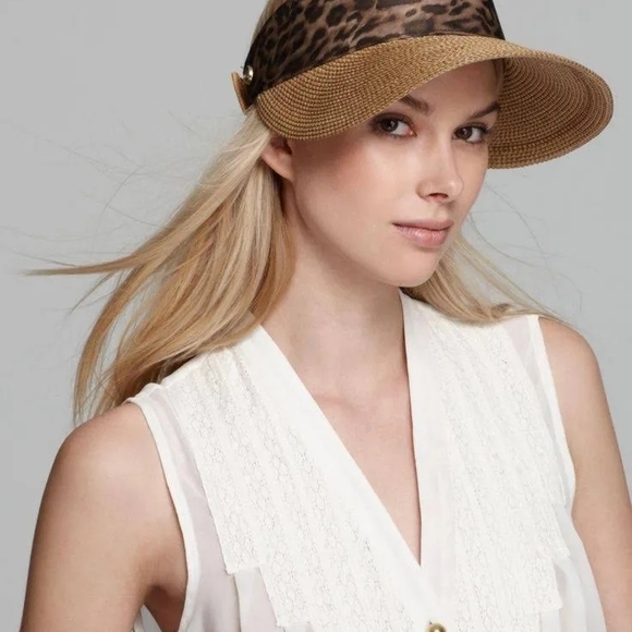 Eric Javits Leopard and Tan Visor - Picture 5 of 6